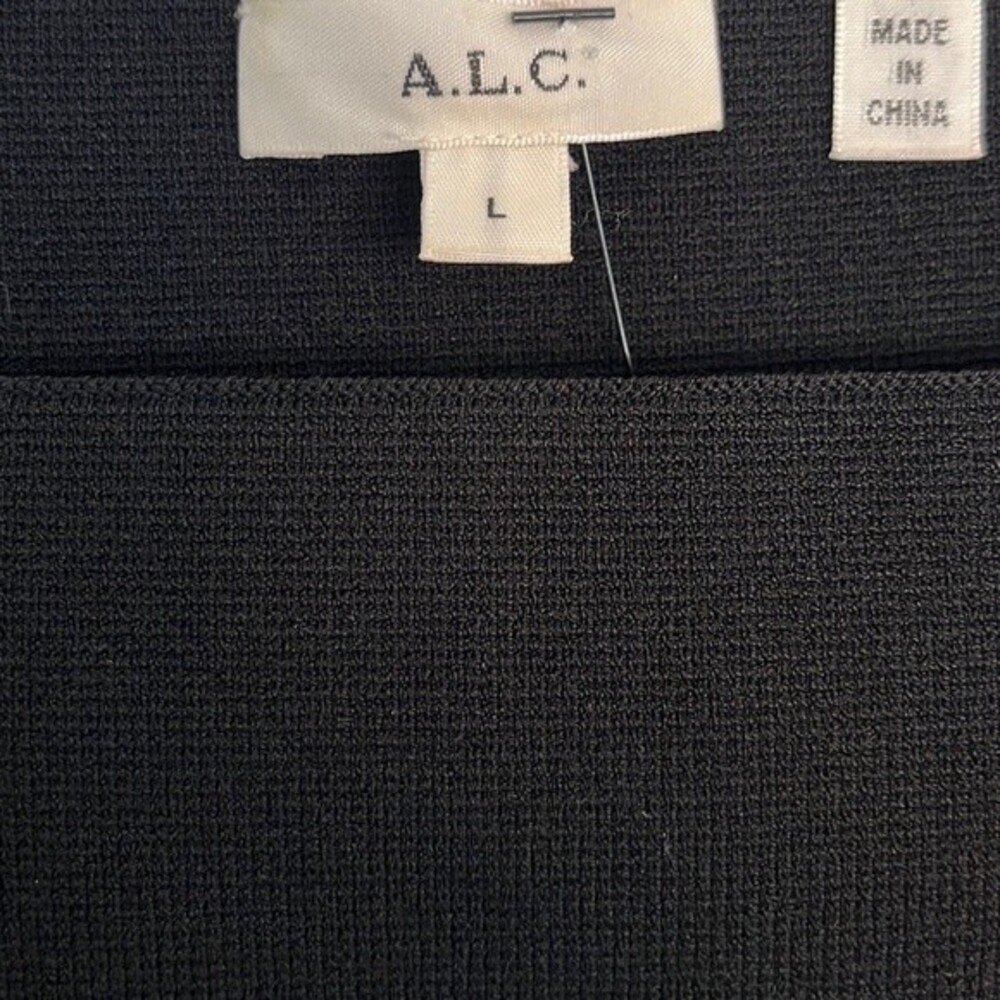 A.L.C. Victoria Black Knit Tank Top L - Picture 4 of 5